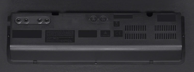 06 Le prese audio e le porte MIDI poste nel pannello inferiore del GP-400