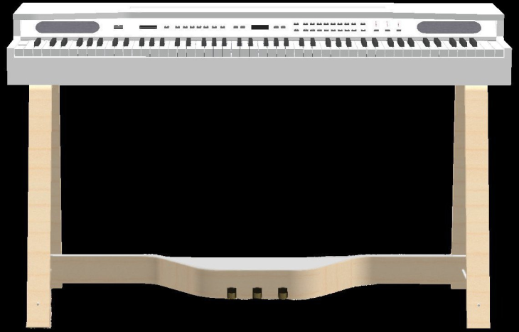 La prima versione dell'RP850 con l'esteso pannello comandi sopra la tastiera