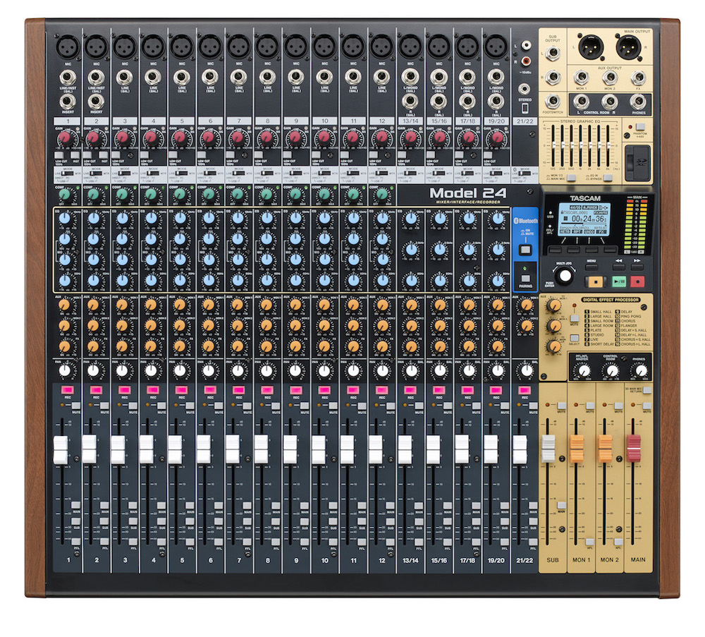 Tascam Model24 mixer live studio analog digital