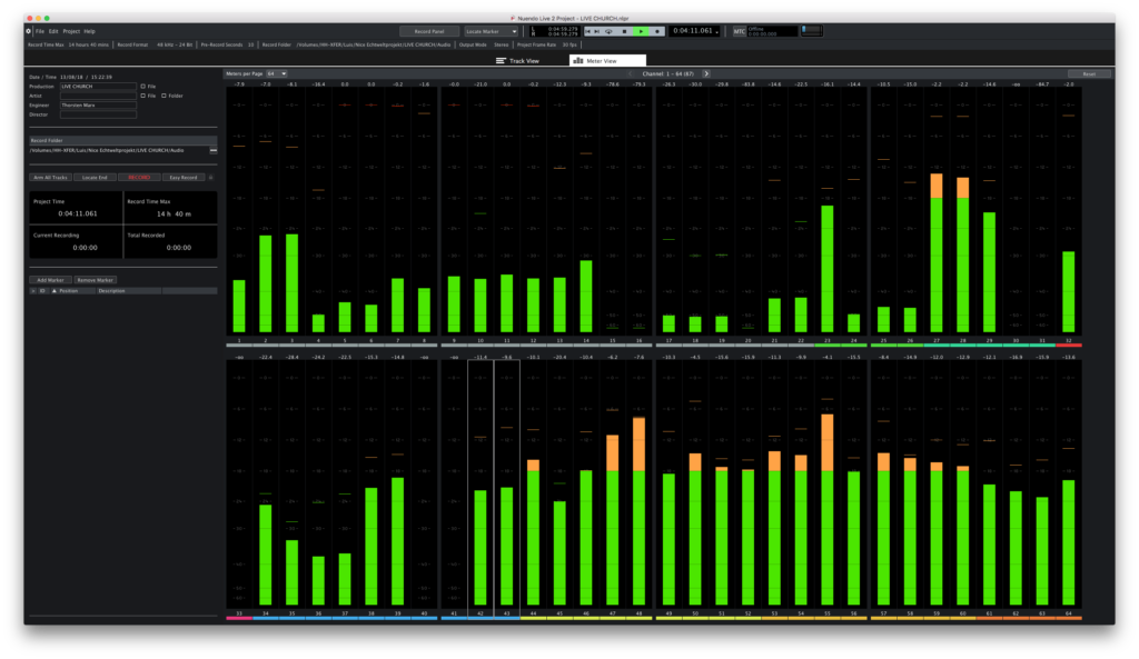 Steinberg Nuendo Live 2 software DAW record