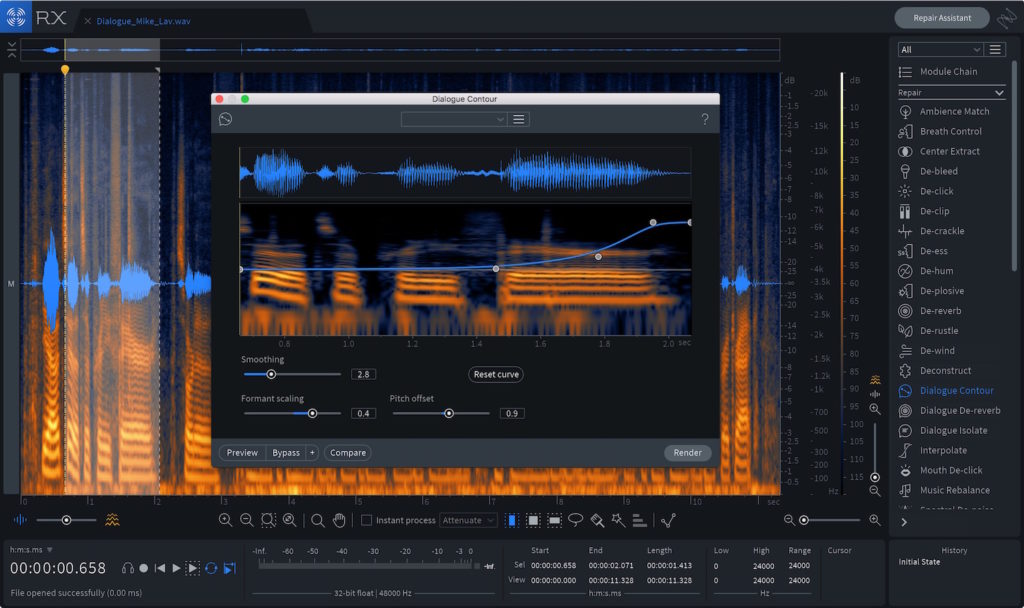 iZotope RX 7 post produzione software virtual audio