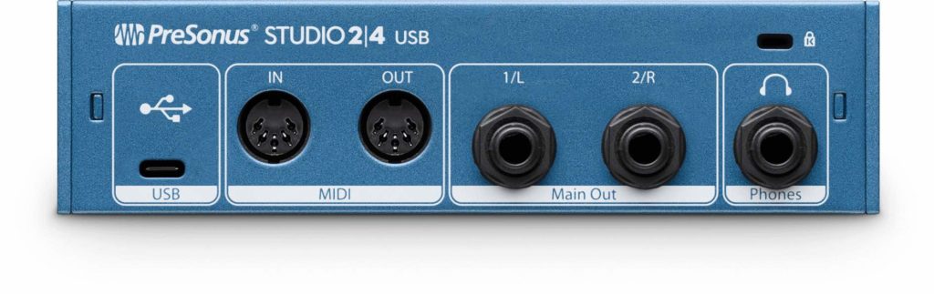 PreSonus Studio 2|4 usb-c interfaccia audio midi music