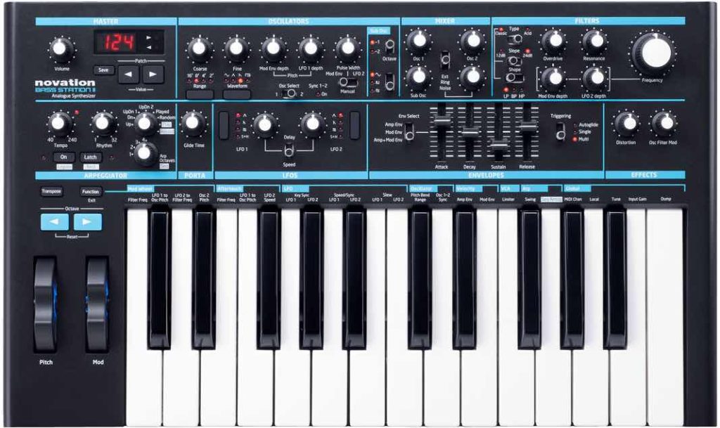 Novation Bass Station II synth update hardware update firmware
