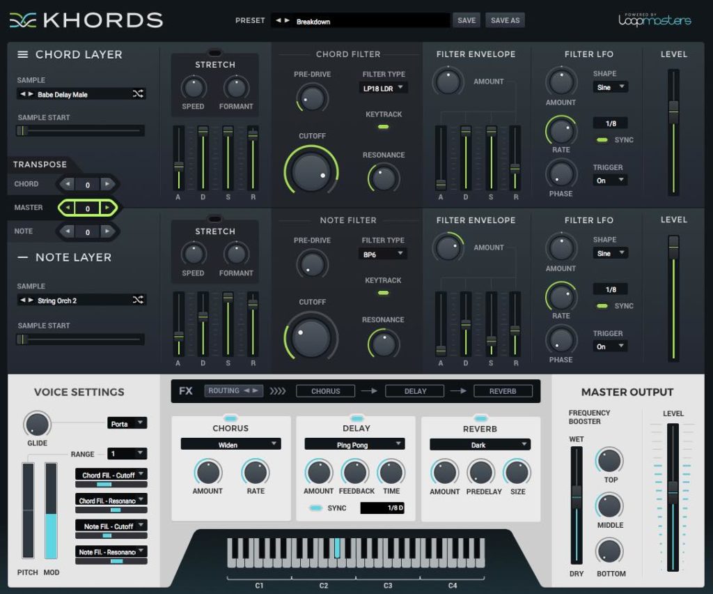 Loopmasters Khords synth virtual instrument