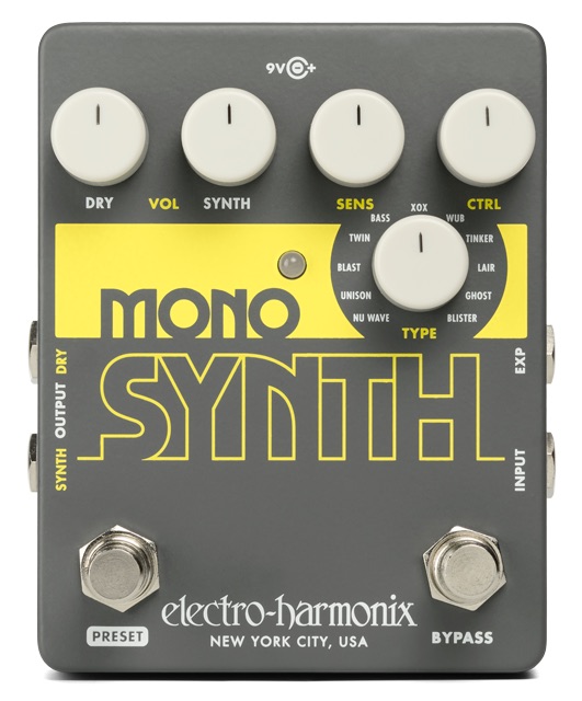 EHX Mono Synth electro harmonix pedalino fx effetti sintetizzatore chitarra elettrica strumenti musicali