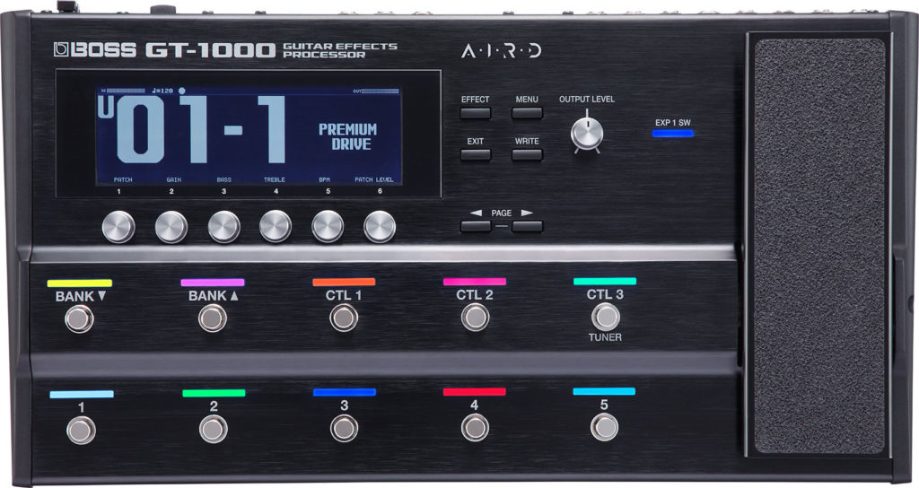 BOSS GT-1000 chitarra elettrica basso guitar multieffetto fx update aggiornamento strumenti musicali