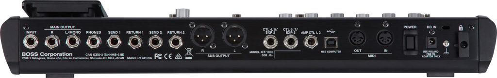 BOSS GT-1000 chitarra elettrica basso guitar multieffetto fx update aggiornamento strumenti musicali