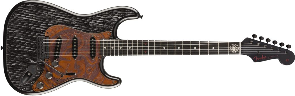 Fender Game of Thrones House Targaryen Stratocaster chitarra elettrica guitar hbo strumenti musicali