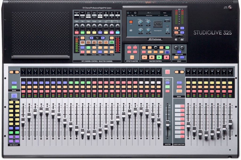 PreSonus Studiolive 32S mixer live hardware digital midi music strumenti musicali