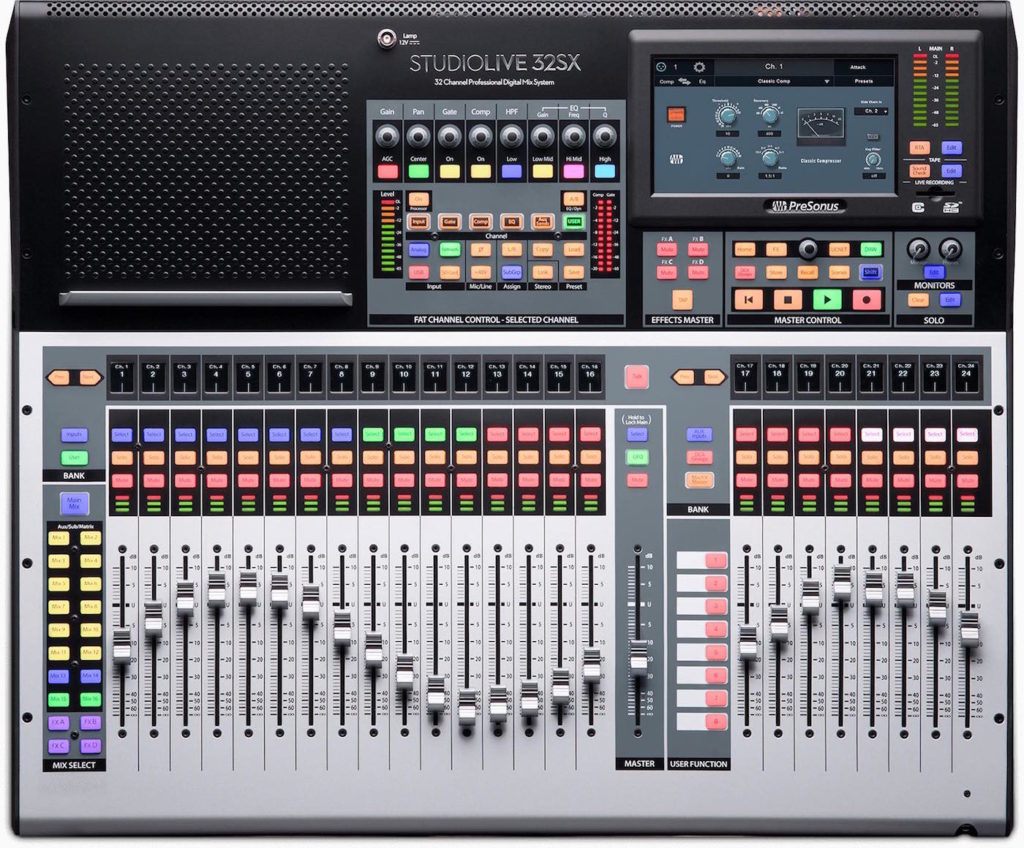 PreSonus Studiolive 32Sx mixer live hardware digital midi music strumenti musicali
