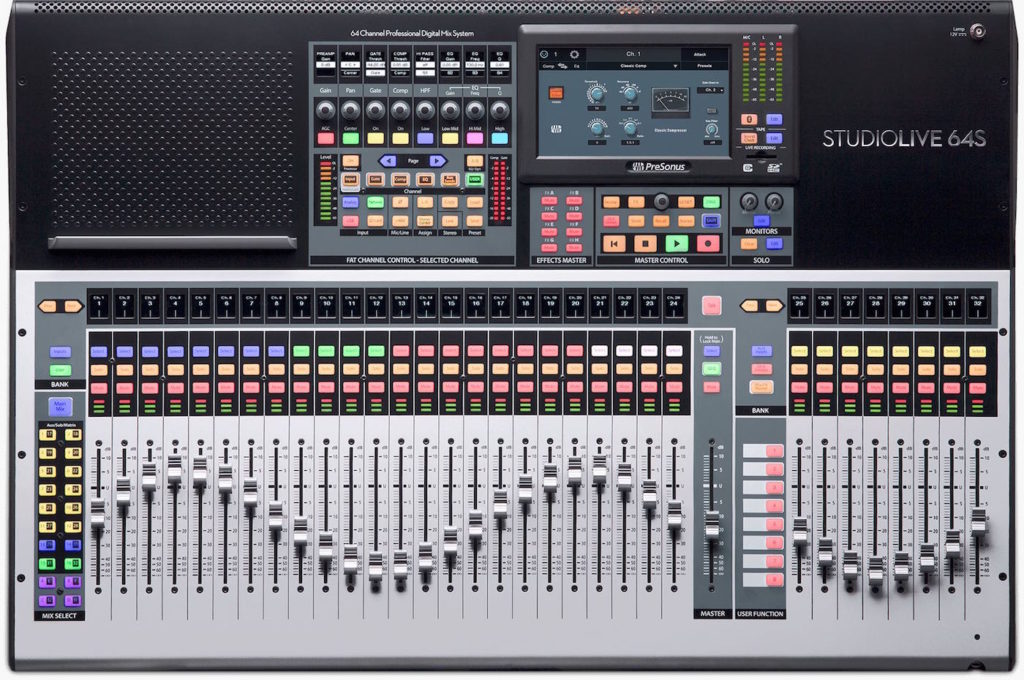 PreSonus Studiolive 64S mixer live hardware digital midi music strumenti musicali