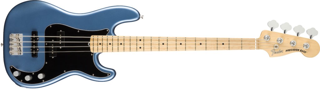 Fender American Performer Precision Bass Satin Lake Placid Blue basso elettrico bass strumenti musicali
