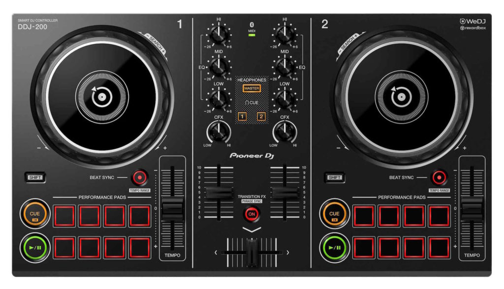 Pioneer DDJ-200 console hardware digital dj frenexport mobile strumenti musicali