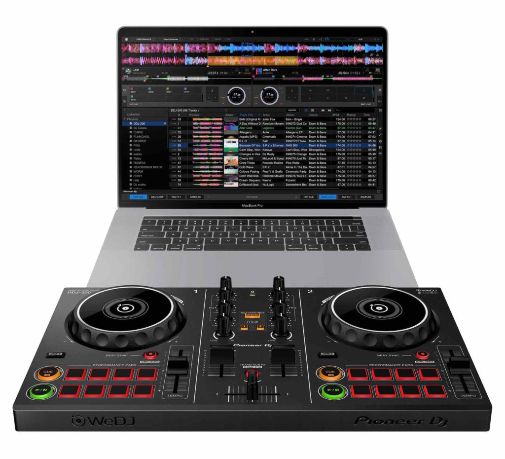 Pioneer DDJ-200 console hardware digital dj frenexport mobile strumenti musicali