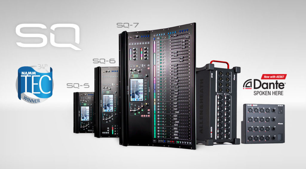 Allen&Heath SQ update firmware aggiornamento console mixer live exhibo strumenti musicali