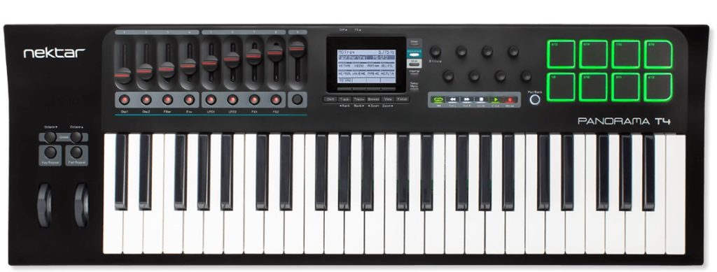 Nektar Panorama T4 controller hardware keyboard mix studio one presonus midi music strumenti musicali