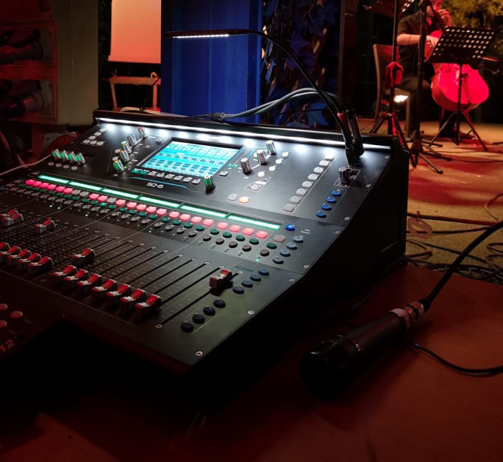 Exhibo Lungo il tevere eventi live qsc allen&heath sennheiser pro audio audiofader