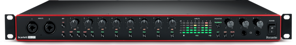 Focusrite Scarlett18i20 interfaccia audio pro studio home eko music group strumenti musicali