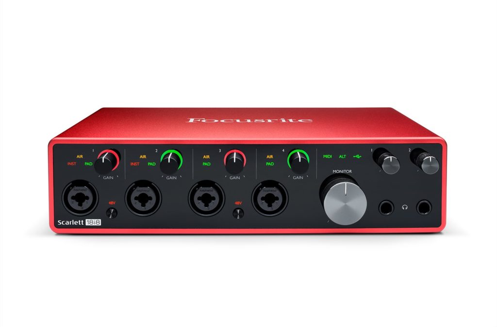 Focusrite Scarlett 18i8 interfaccia audio pro studio home eko music group strumenti musicali
