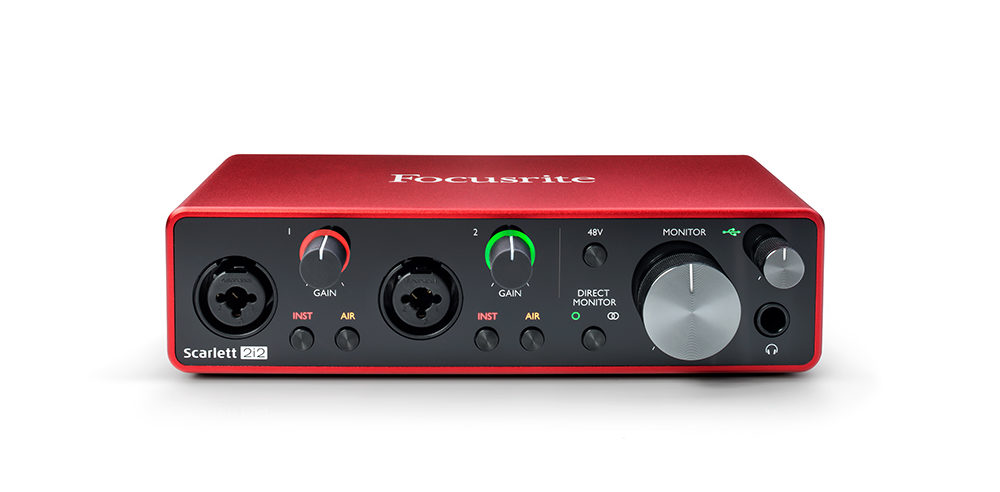 Focusrite Scarlett 2i2 interfaccia audio pro studio home eko music group strumenti musicali