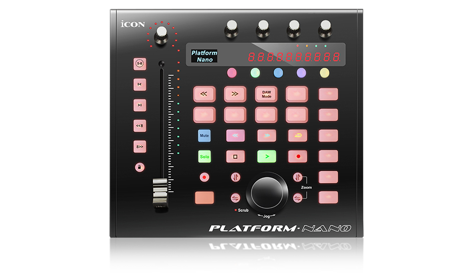 iCon Platform Nano controller midi daw software hardware eko music group audiofader