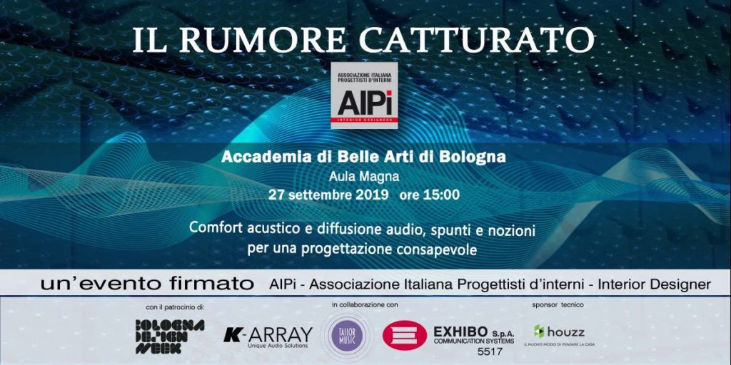 Exhibo evento AIPI bologna accademia belle arti acustica design audiofader