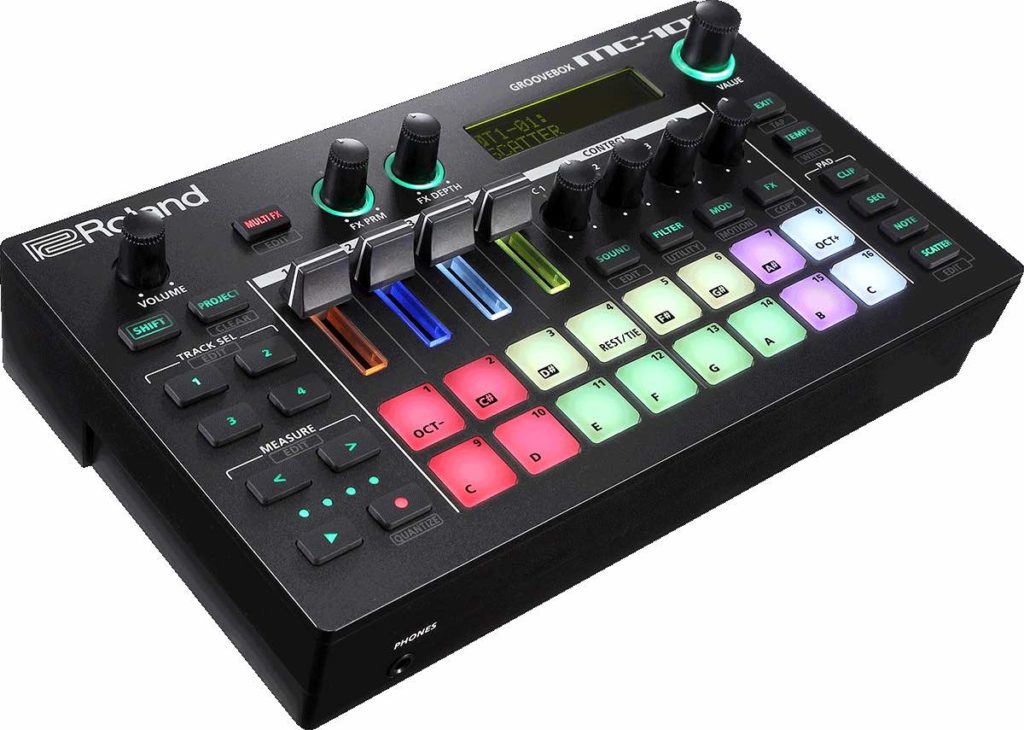 Roland MC-101 dj producer groovebox groove live perform strumenti musicali