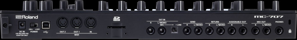 Roland MC-707 dj producer groovebox groove live perform strumenti musicali