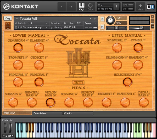 Sonokinetic Toccata sample library virtual instrument organ strumenti musicali