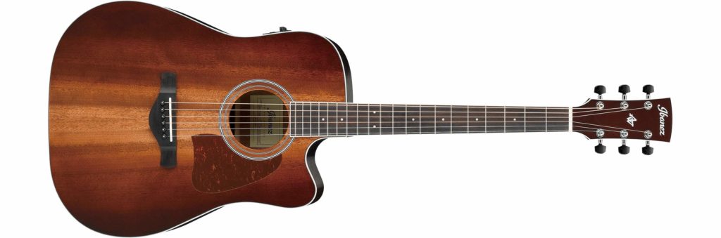 Ibanez AW84CE Vertical Natural Browned Burst artwood strumenti musicali mogar
