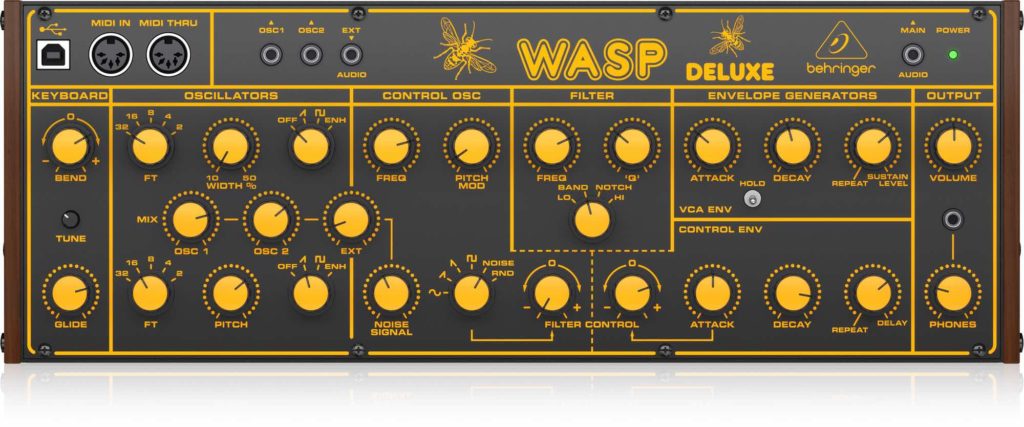 Behringer Wasp Deluxe synth sintetizzatore hardware music producer strumenti musicali