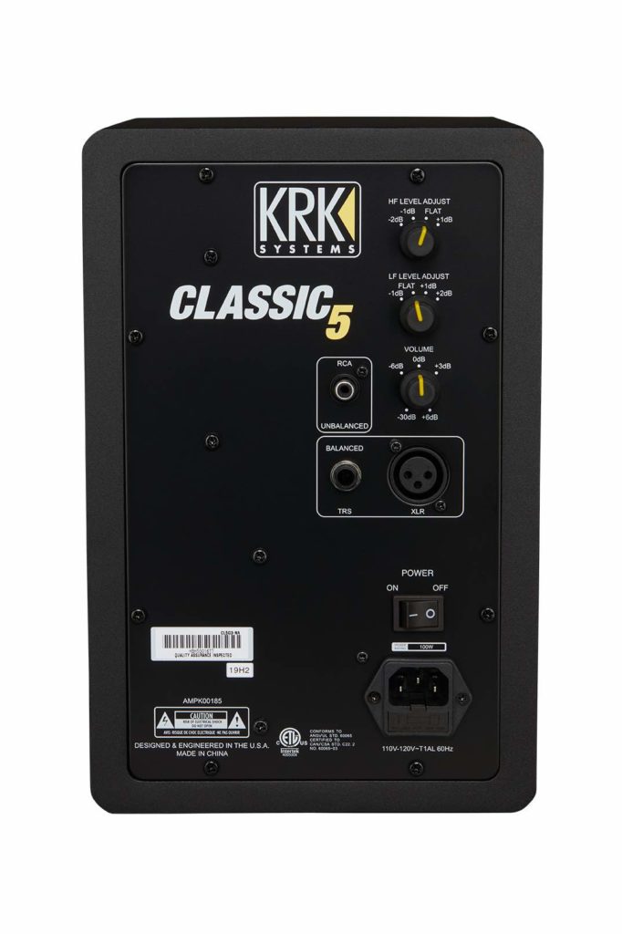 KRK Classic 5 monitor audio near field mpi electronic audiofader studio rec mix pro home project