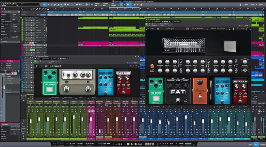 PreSonus ampire Studio One 4.6 update aggiornamento daw software rec studio pro project home mix edit midi music audiofader