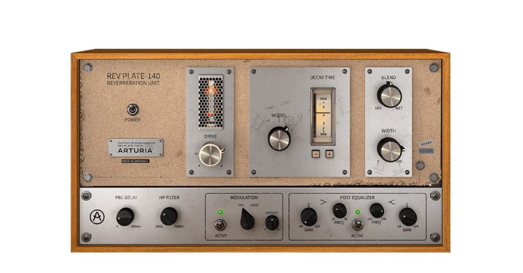 Arturia Rev Plate-140 plug-in audio daw software riverbero strumenti musicali