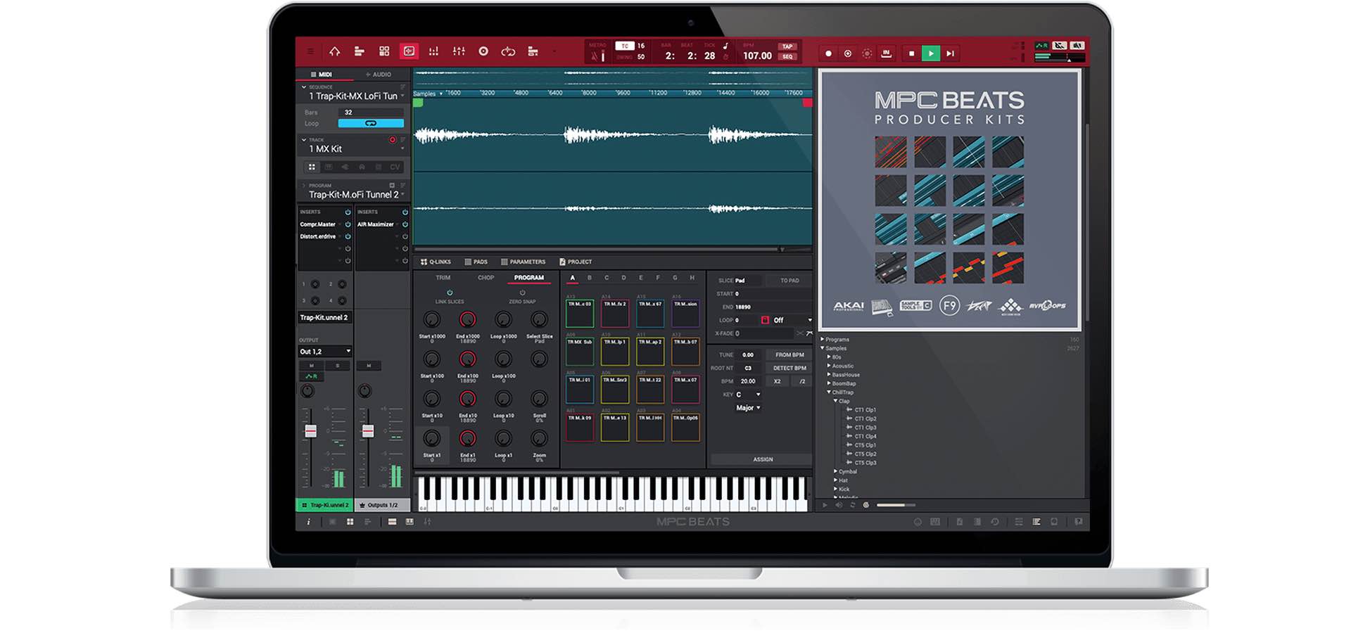 AKAI MPC-Beats music producer free gratis freeware software strumenti musicali