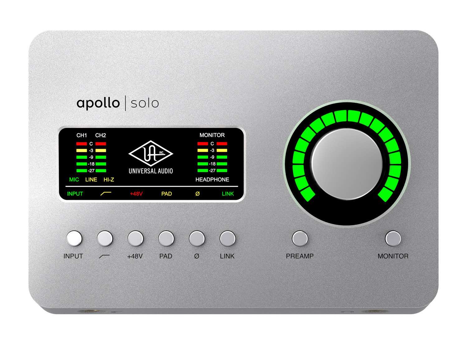 Universal Audio Apollo Solo interfaccia audio thunderbolt midiware rec mix studio hardware strumenti musicali