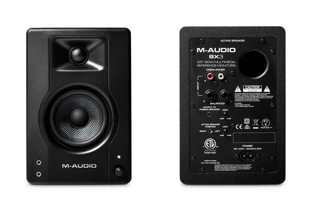 M-Audio BX3 home studio monitor audio project soundwave strumenti musicali recording mix