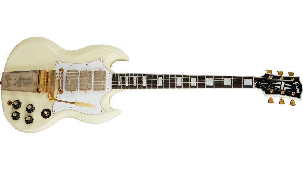 Gibson Jimi Hendrix 1967 SG Custom Aged Polaris White chitarra guitar artist collection strumenti musicali