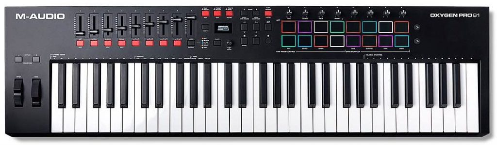 M-Audio Oxygen Pro tastiera keyboard controller MIDI hardware soundwave strumenti musicali