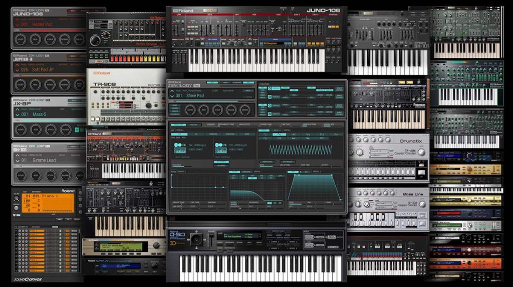 Roland ZEN-Core promo synth virtual instrument hardware strumenti musicali