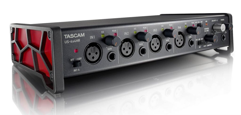 Tascam US serie US-4x4HR interfaccia audio rec aeb home studio strumenti musicali