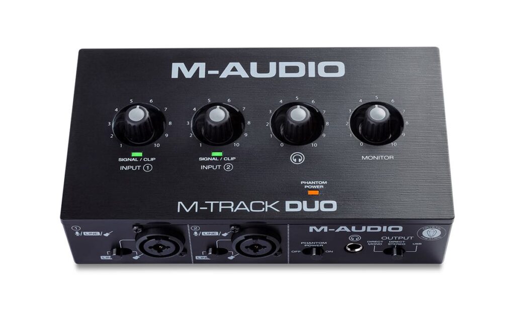 M-Audio M-Track Duo interfaccia audio home studio soundwave strumenti musicali news