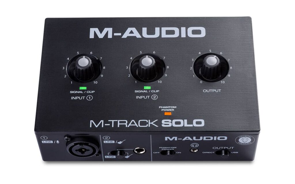 M-Audio M-Track Solo interfaccia audio home studio soundwave strumenti musicali news