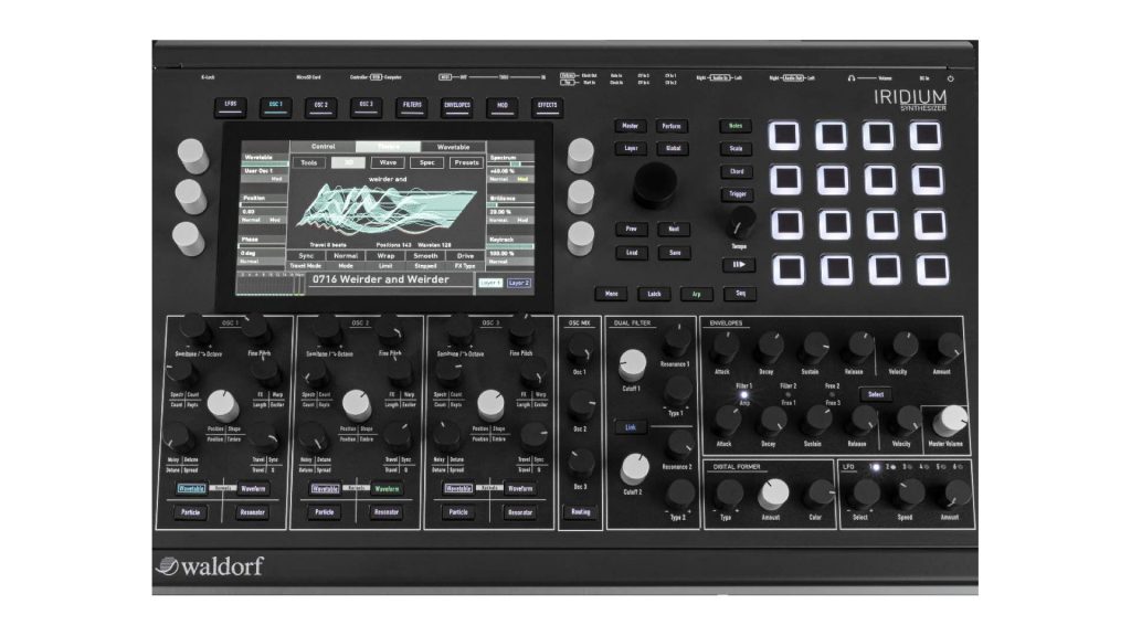 Waldorf Iridium synth test luca pilla sintetizzatore hardware digital soundwave