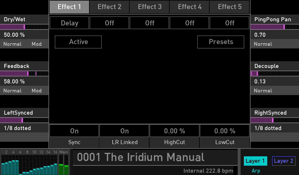 Waldorf Iridium synth test luca pilla sintetizzatore hardware digital soundwave delay