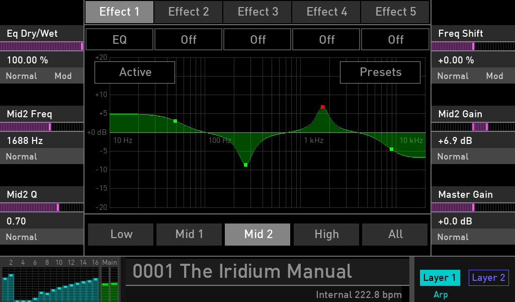 Waldorf Iridium synth test luca pilla sintetizzatore hardware digital soundwave eq