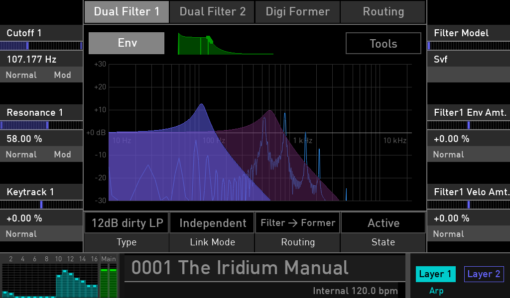 Waldorf Iridium synth test luca pilla sintetizzatore hardware digital soundwave filter