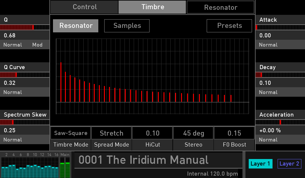 Waldorf Iridium synth test luca pilla sintetizzatore hardware digital soundwave resonator