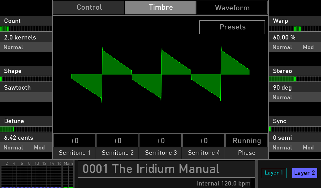 Waldorf Iridium synth test luca pilla sintetizzatore hardware digital soundwave waveform