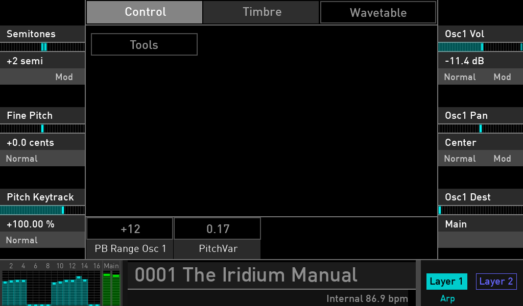 Waldorf Iridium synth test luca pilla sintetizzatore hardware digital soundwave control